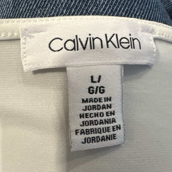 Calvin Klein Size Large Calvin Klein White Tunic Top - Picture 5 of 6